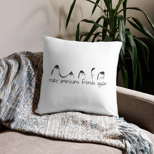 Friends Again throw pillow 22"x22"