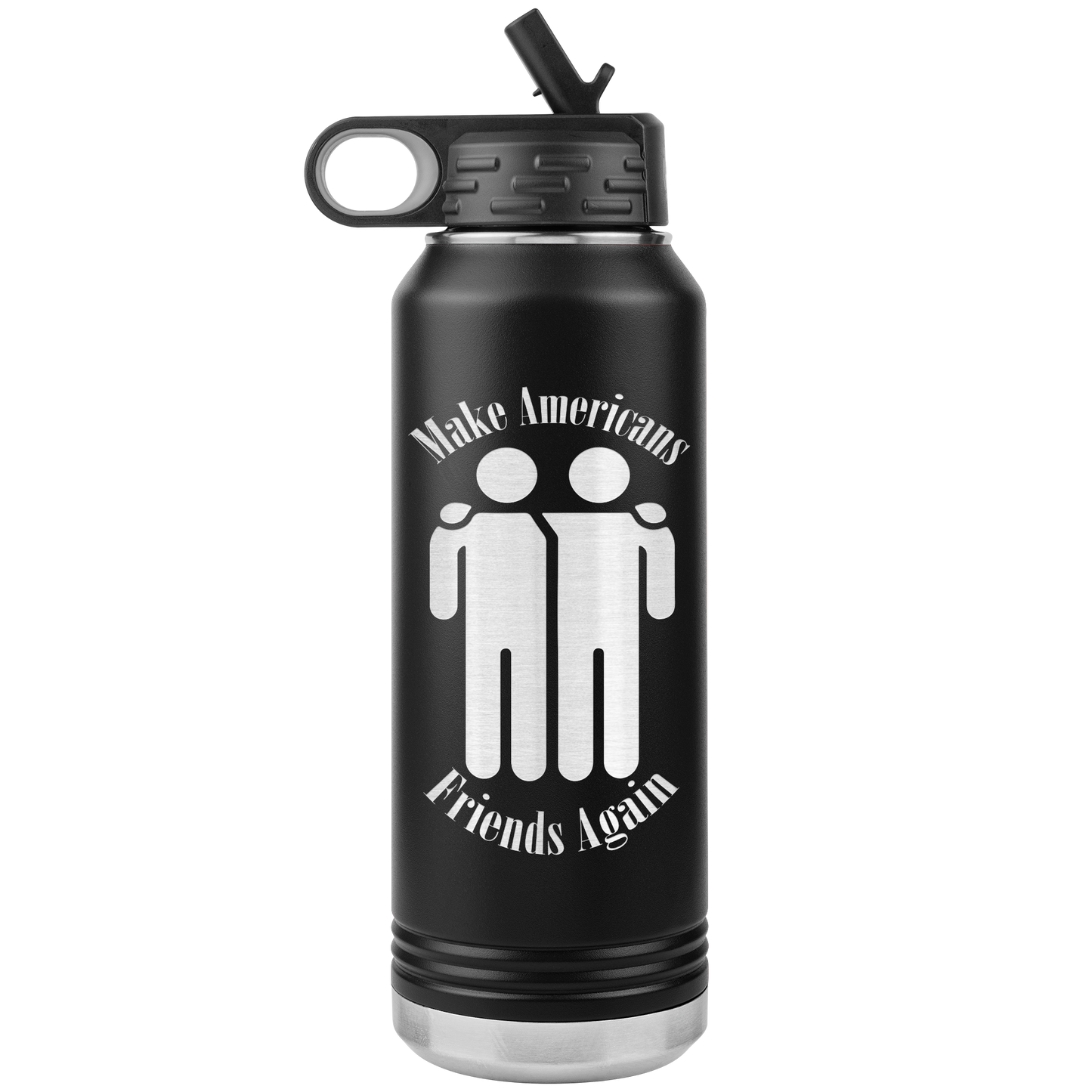 Make Americans Friends Again Stainless Etched Design Tumbler