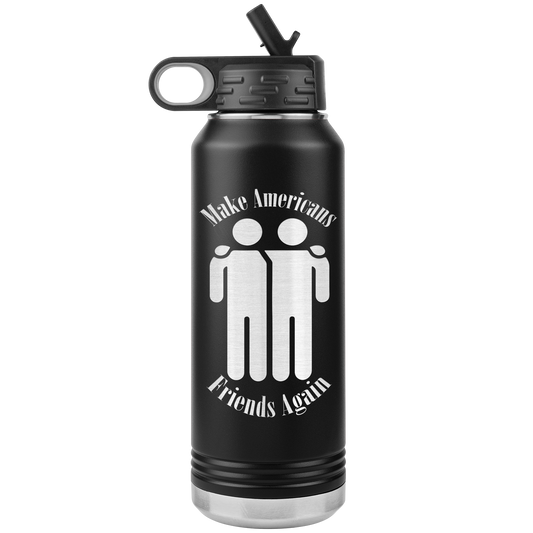 Make Americans Friends Again Stainless Etched Design Tumbler