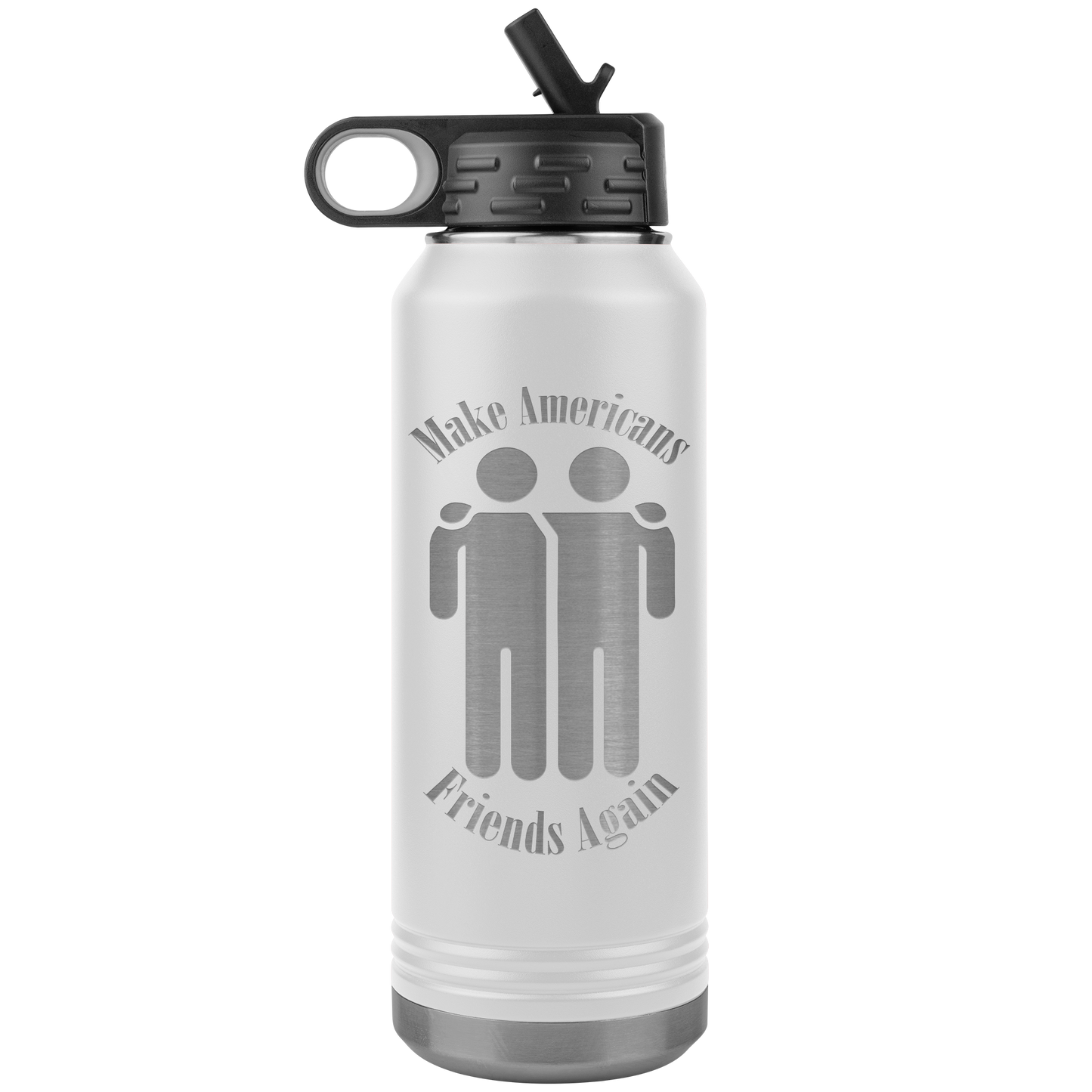 Make Americans Friends Again Stainless Etched Design Tumbler