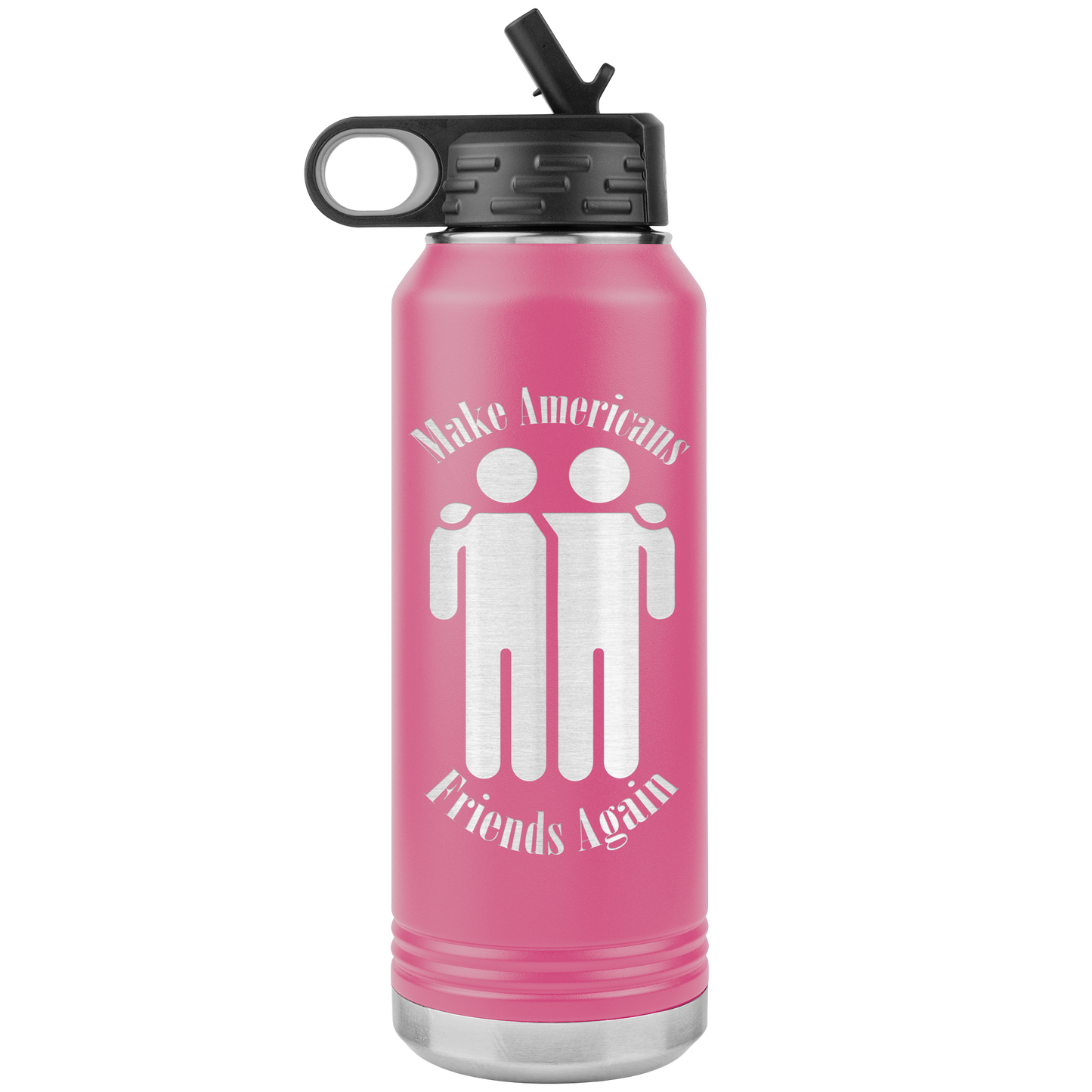 Make Americans Friends Again Stainless Etched Design Tumbler