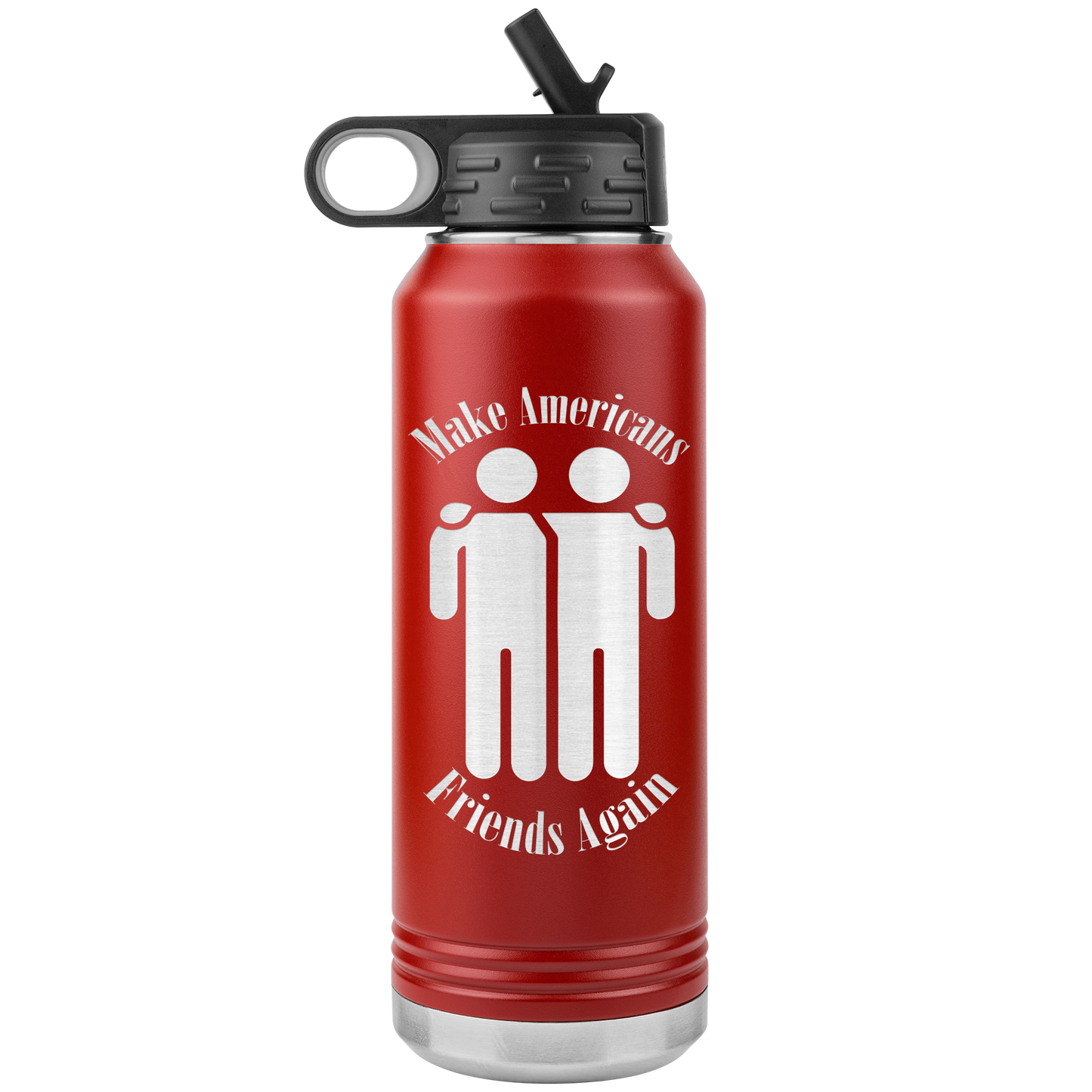 Make Americans Friends Again Stainless Etched Design Tumbler