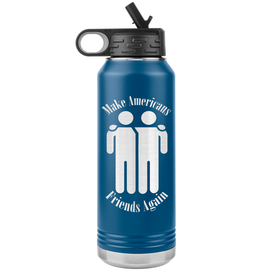 Make Americans Friends Again Stainless Etched Design Tumbler
