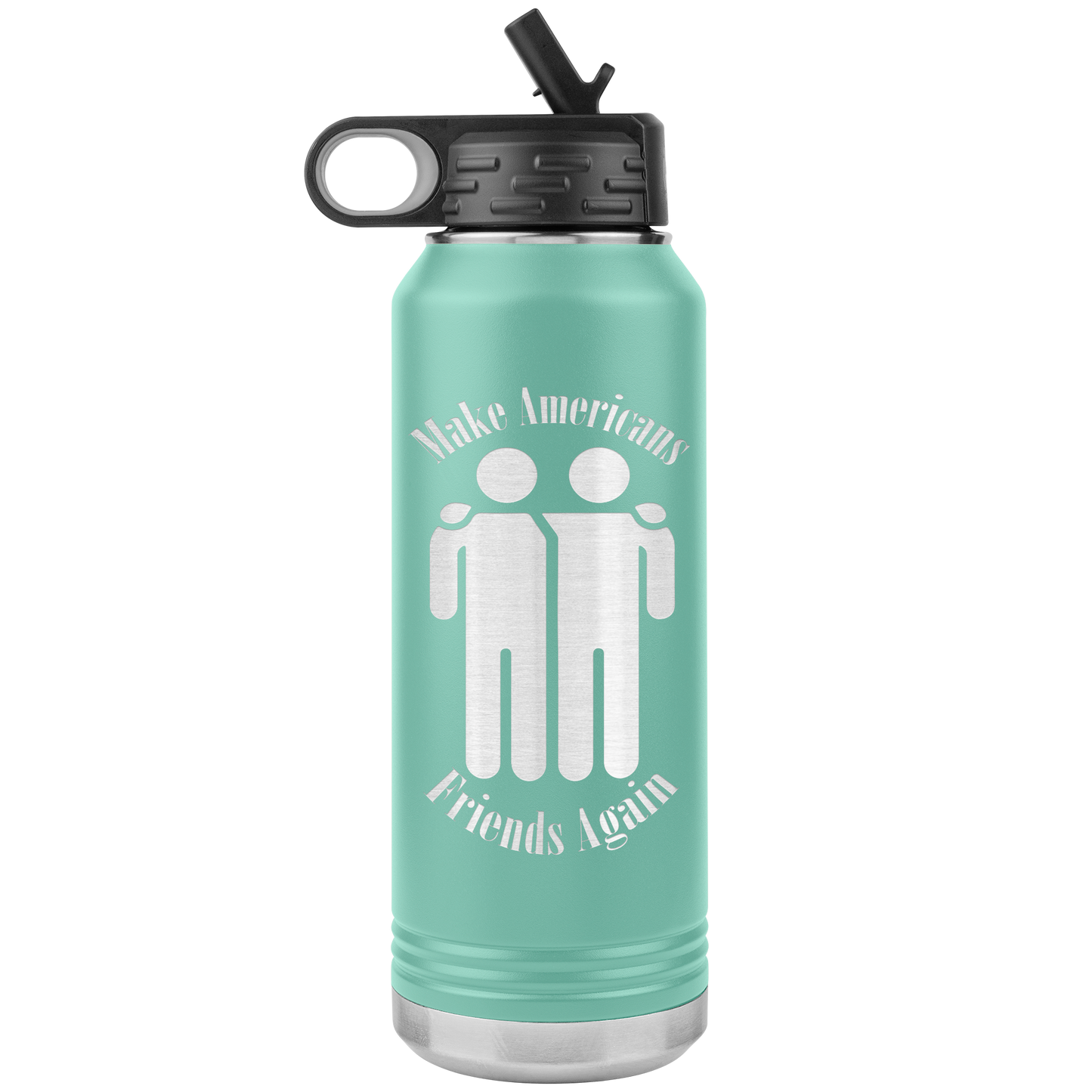 Make Americans Friends Again Stainless Etched Design Tumbler
