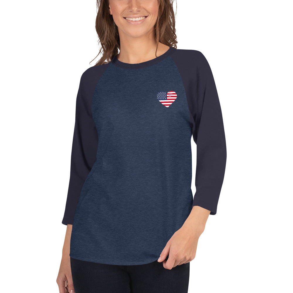 Women's 3/4 sleeve raglan shirt