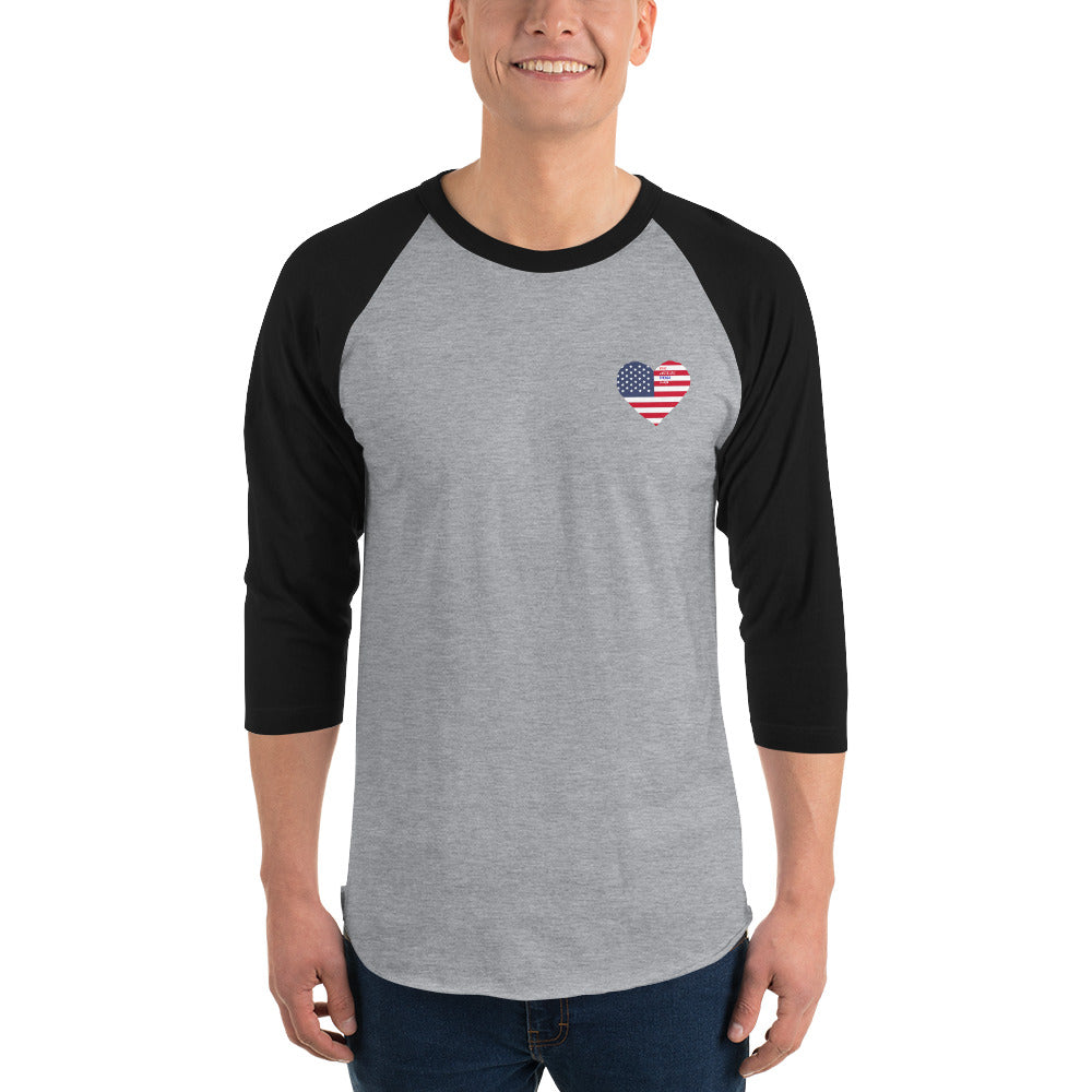 Men's 3/4 sleeve raglan shirt