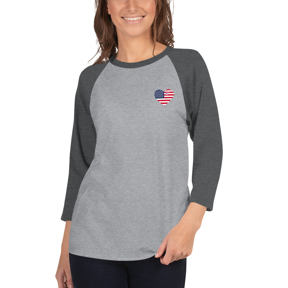 Women's 3/4 sleeve raglan shirt