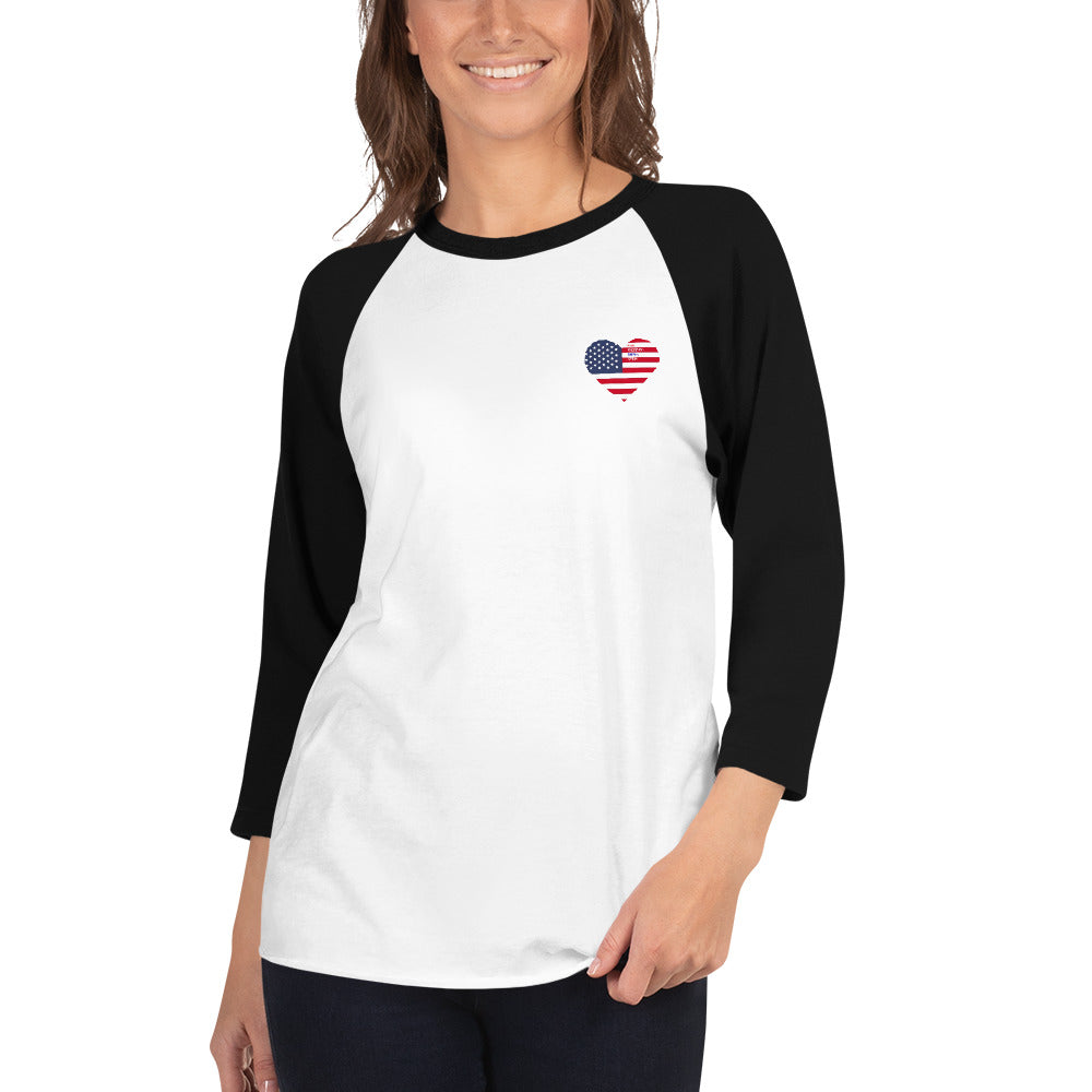 Women's 3/4 sleeve raglan shirt