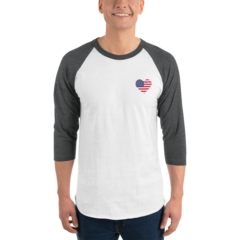 Men's 3/4 sleeve raglan shirt