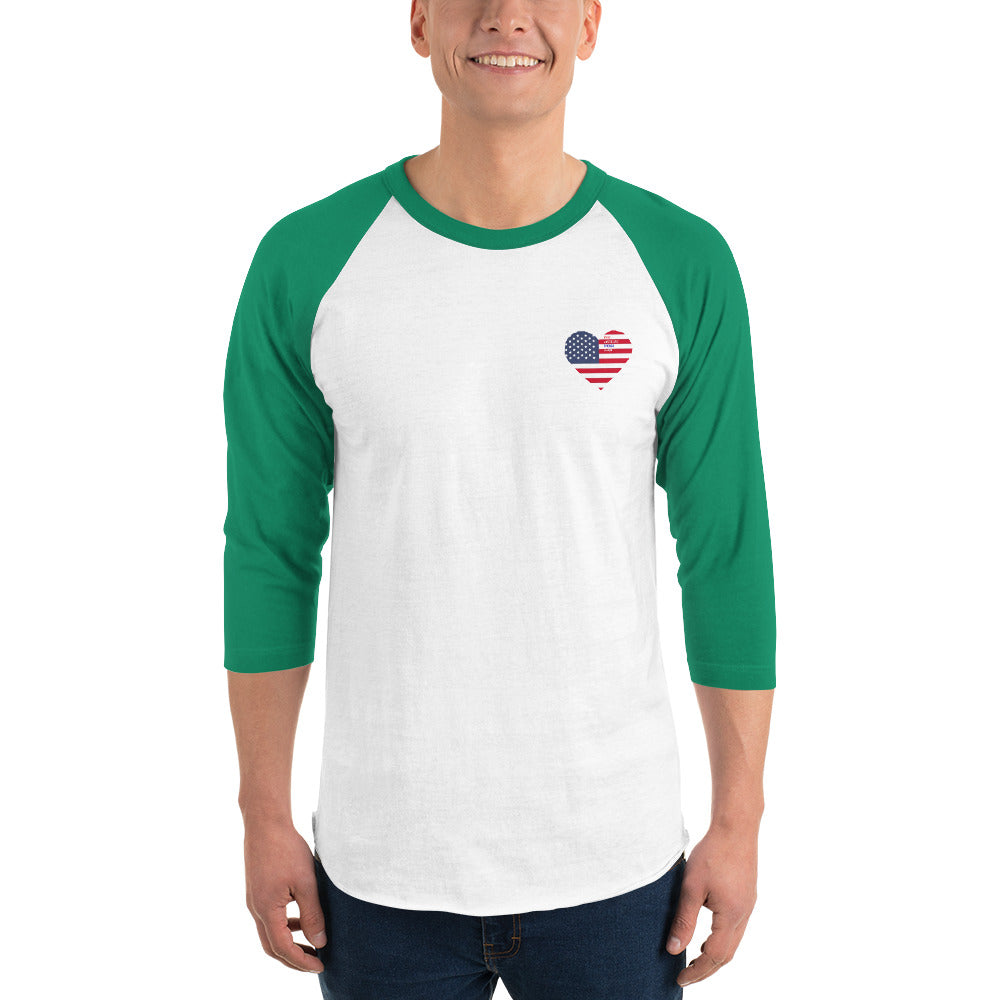 Men's 3/4 sleeve raglan shirt